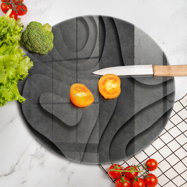 Kuchynská doska zo skla 3D tvary kameňov