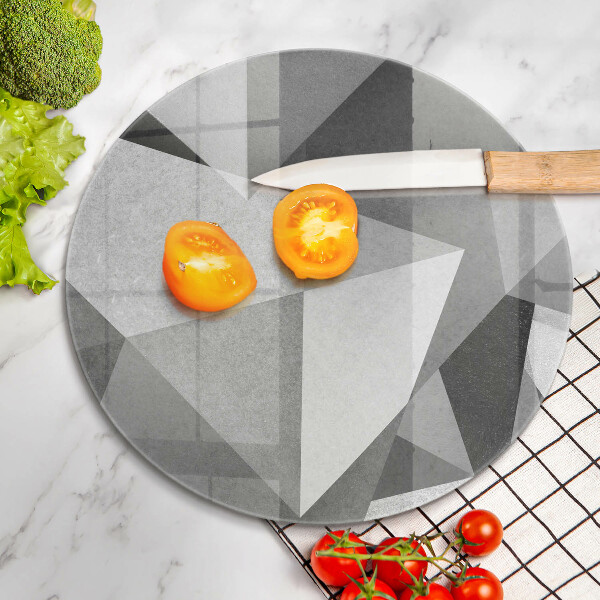 Kuchynská doska zo skla Konkrétna ostrá abstrakcia