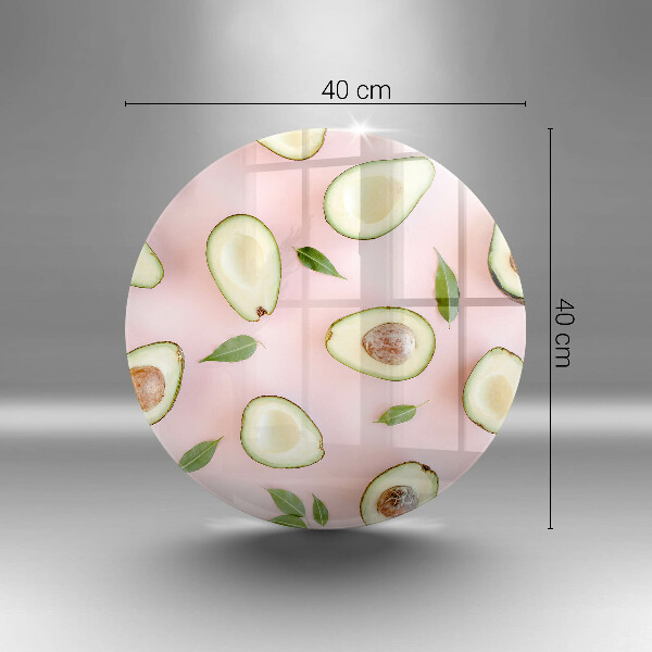 Kuchynská doska veľká zo skla Avokádový vzor