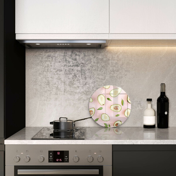 Kuchynská doska veľká zo skla Avokádový vzor