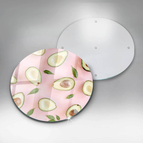 Kuchynská doska veľká zo skla Avokádový vzor