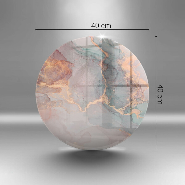 Kuchynská doska veľká zo skla Mramor so zlatom