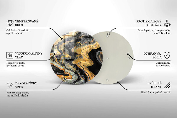 Kuchynská doska veľká zo skla Abstraktná štruktúra