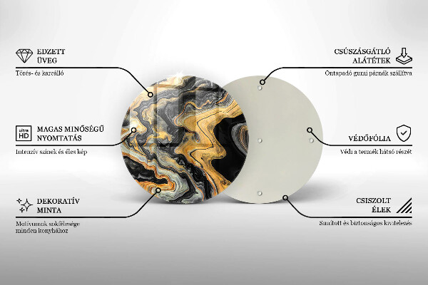 Kuchynská doska veľká zo skla Abstraktná štruktúra