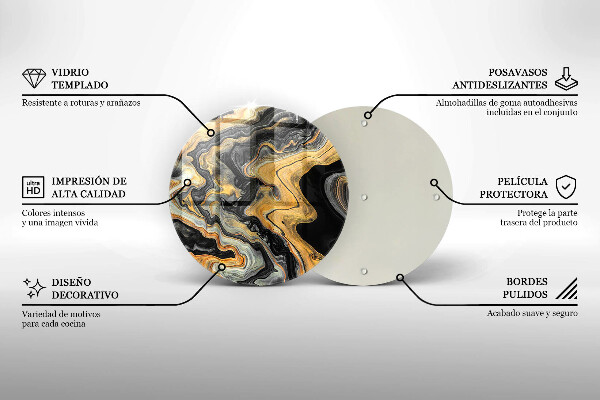 Kuchynská doska veľká zo skla Abstraktná štruktúra
