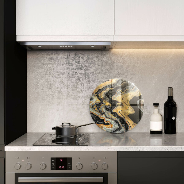 Kuchynská doska veľká zo skla Abstraktná štruktúra