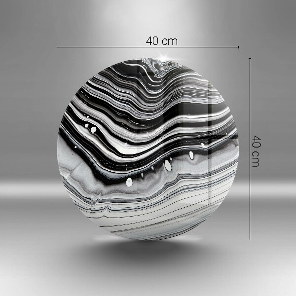 Kuchynská doska veľká zo skla Atramentová abstrakcia