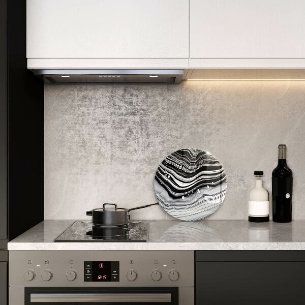 Kuchynská doska veľká zo skla Atramentová abstrakcia