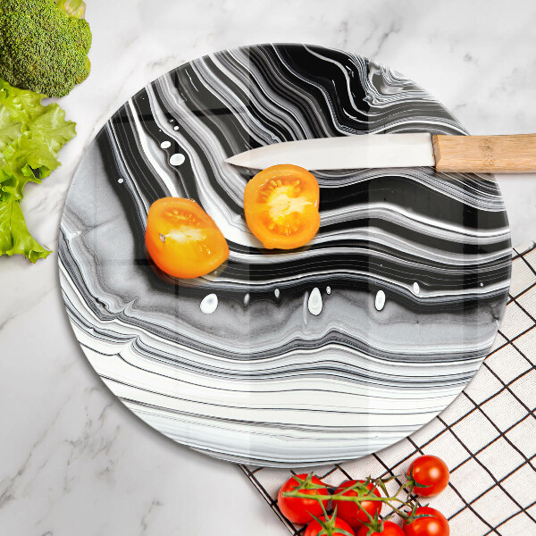 Kuchynská doska veľká zo skla Atramentová abstrakcia