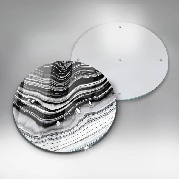 Kuchynská doska veľká zo skla Atramentová abstrakcia