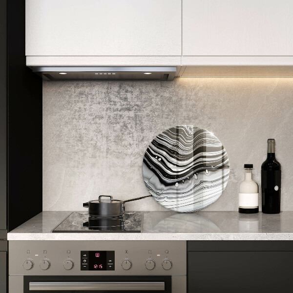 Kuchynská doska veľká zo skla Atramentová abstrakcia