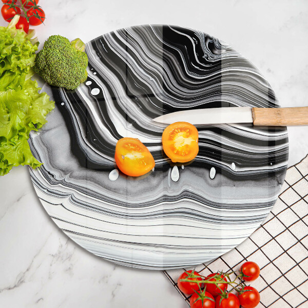 Kuchynská doska veľká zo skla Atramentová abstrakcia