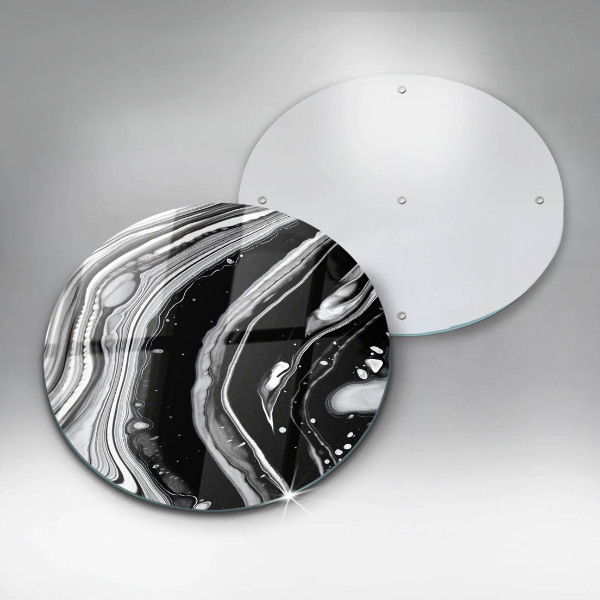 Kuchynská doska veľká zo skla Atramentová abstrakcia