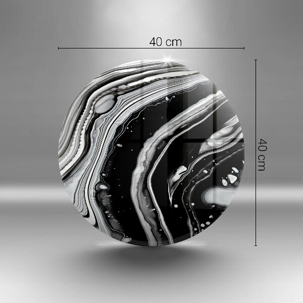 Kuchynská doska veľká zo skla Atramentová abstrakcia