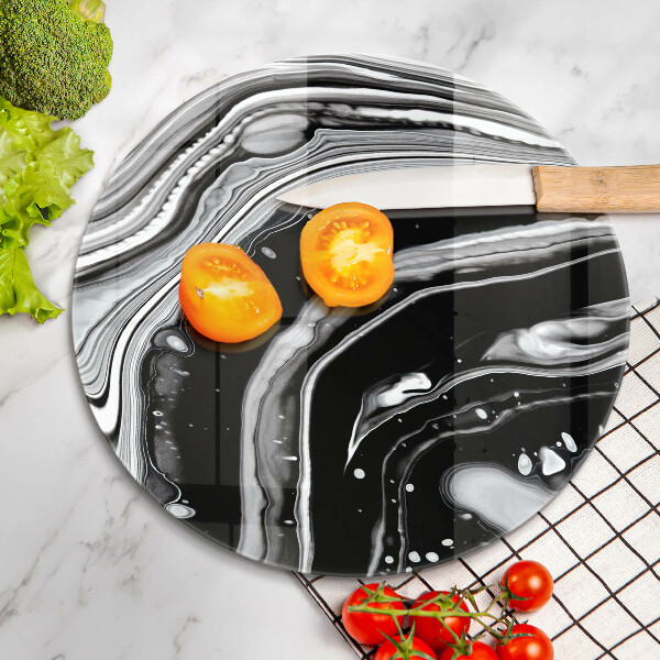 Kuchynská doska veľká zo skla Atramentová abstrakcia