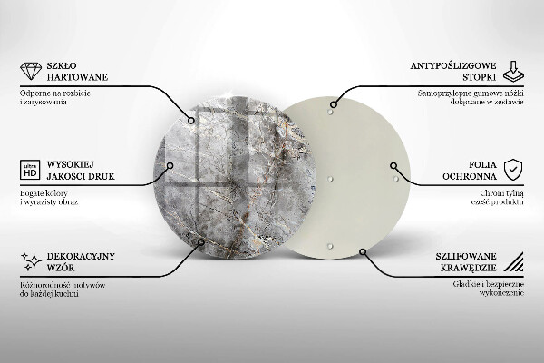 Kuchynská doska veľká zo skla Textúra kameňa