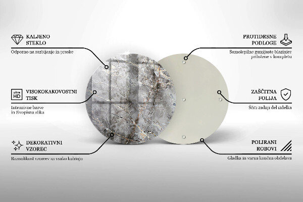 Kuchynská doska veľká zo skla Textúra kameňa