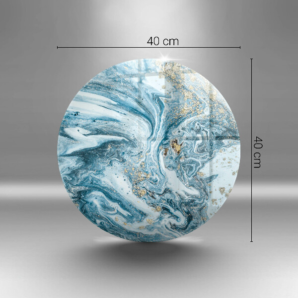 Kuchynská doska veľká zo skla Štruktúra so zlatom