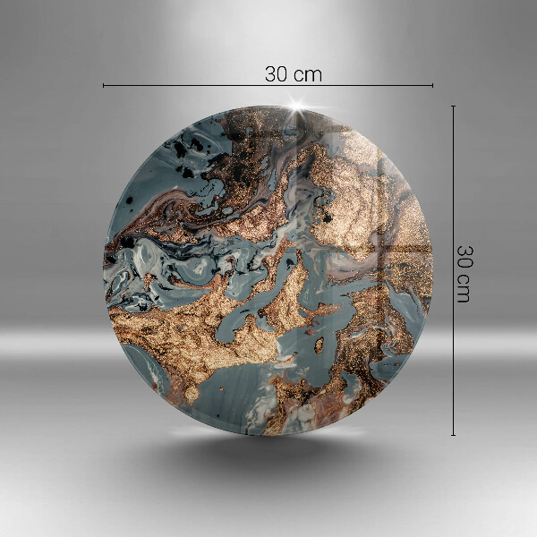 Kuchynská doska veľká zo skla Zlatá skalná štruktúra