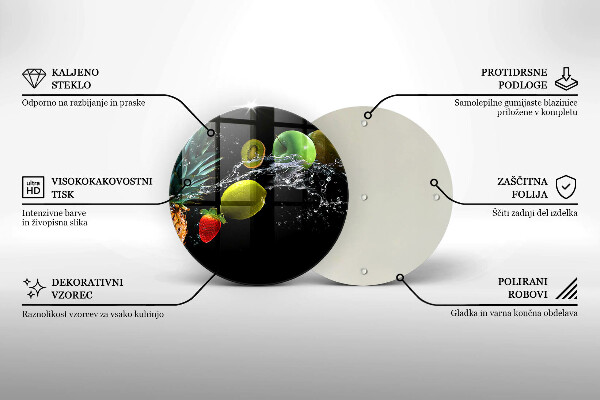 Kuchynská doska zo skla Ovocie vo vode