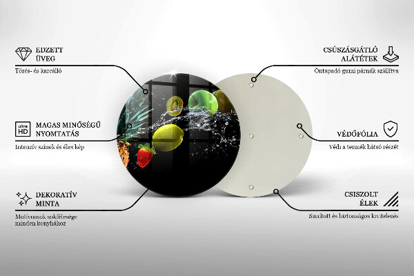 Kuchynská doska zo skla Ovocie vo vode