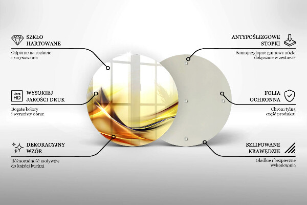 Kuchynská doska zo skla Abstraktné línie svetla