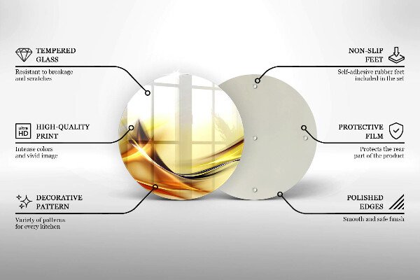 Kuchynská doska zo skla Abstraktné línie svetla