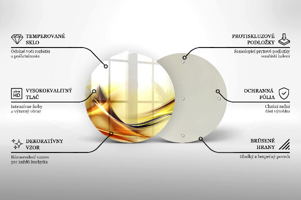 Kuchynská doska zo skla Abstraktné línie svetla