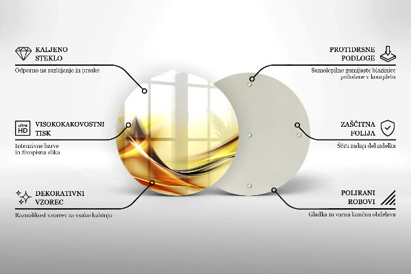Kuchynská doska zo skla Abstraktné línie svetla