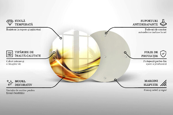 Kuchynská doska zo skla Abstraktné línie svetla
