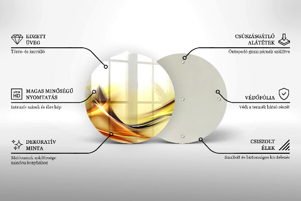 Kuchynská doska zo skla Abstraktné línie svetla