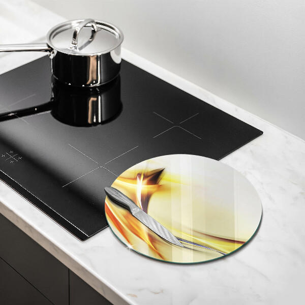 Kuchynská doska zo skla Abstraktné línie svetla