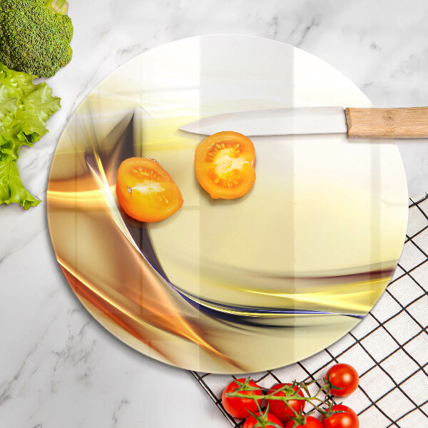 Kuchynská doska zo skla Abstraktné línie svetla