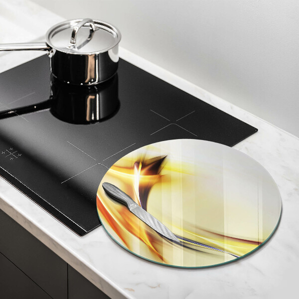 Kuchynská doska zo skla Abstraktné línie svetla