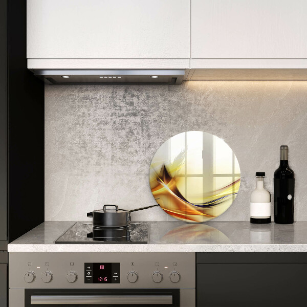 Kuchynská doska zo skla Abstraktné línie svetla