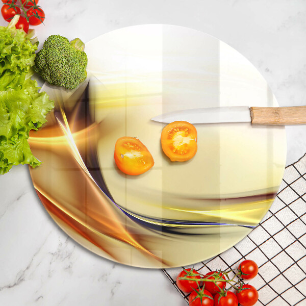 Kuchynská doska zo skla Abstraktné línie svetla