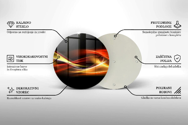 Kuchynská doska zo skla Abstraktný dym a svetlo