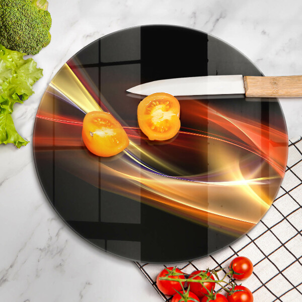 Kuchynská doska zo skla Abstraktný dym a svetlo