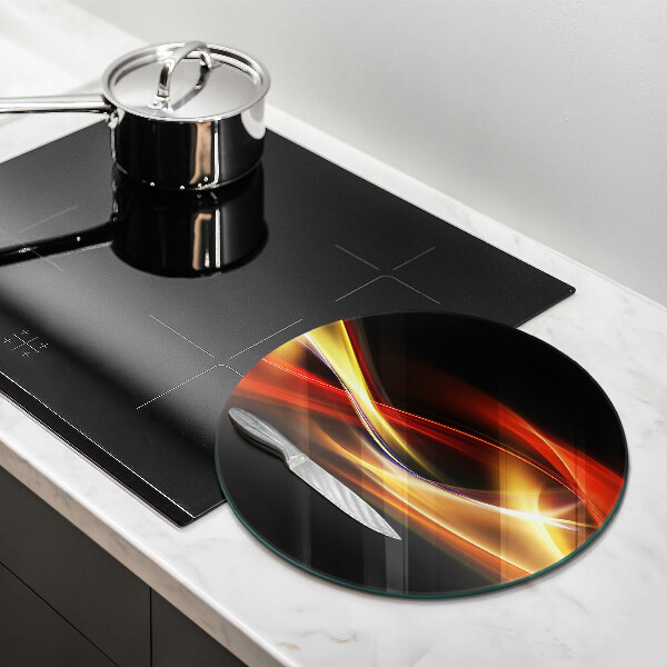 Kuchynská doska zo skla Abstraktný dym a svetlo