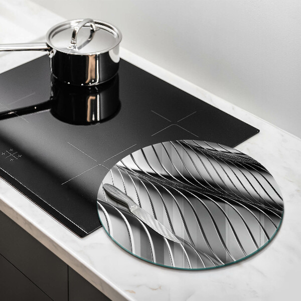 Kuchynská doska zo skla 3D kovová konštrukcia