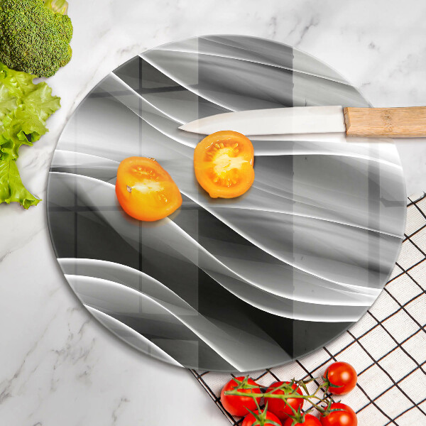 Kuchynská doska veľká zo skla Abstrakcia jemné línie