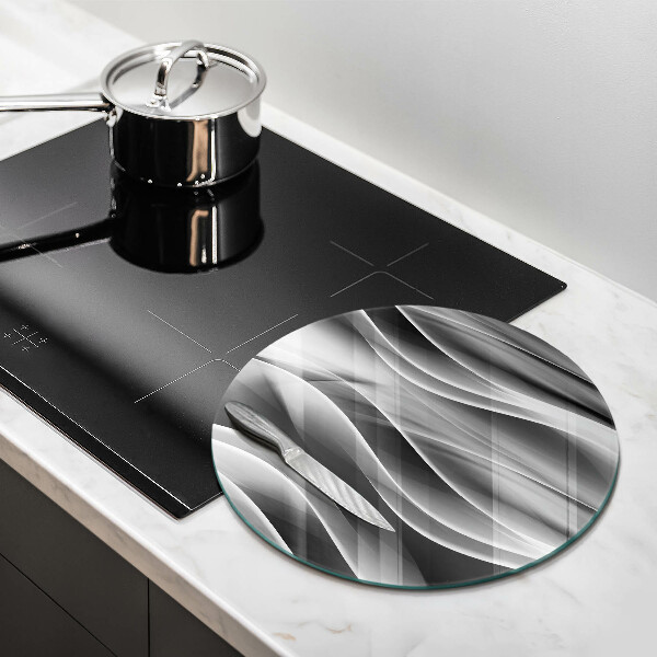 Kuchynská doska veľká zo skla Abstrakcia jemné línie