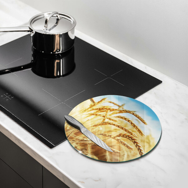 Kuchynská doska veľká zo skla Klasy obilnín na poli