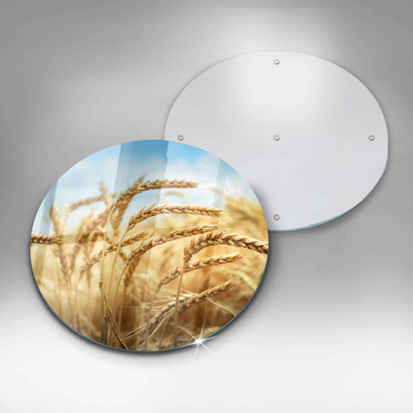 Kuchynská doska veľká zo skla Klasy obilnín na poli