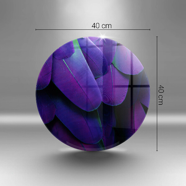 Kuchynská doska veľká zo skla Neónové pierka