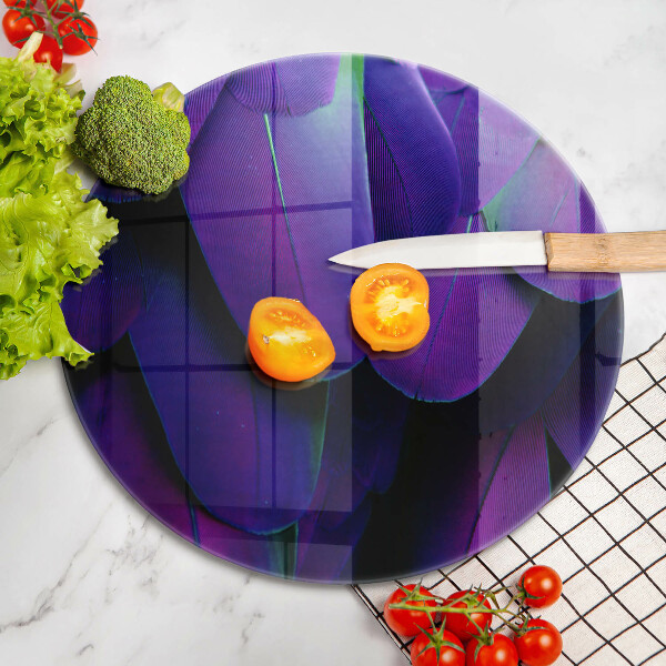 Kuchynská doska veľká zo skla Neónové pierka