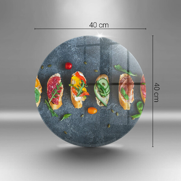 Kuchynská doska zo skla Farebné sendviče