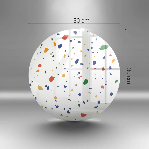 Kuchynská doska zo skla Farebná kamenina