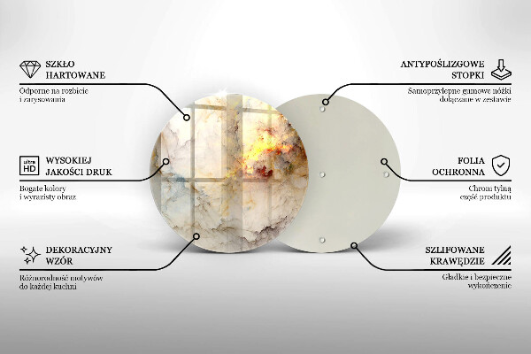 Kuchynská doska zo skla Textúra mramoru so zlatom