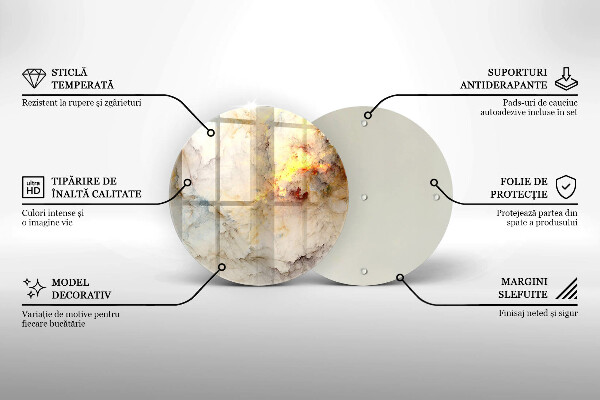 Kuchynská doska zo skla Textúra mramoru so zlatom